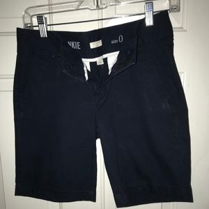 J Crew Navy Blue Frankie Shorts